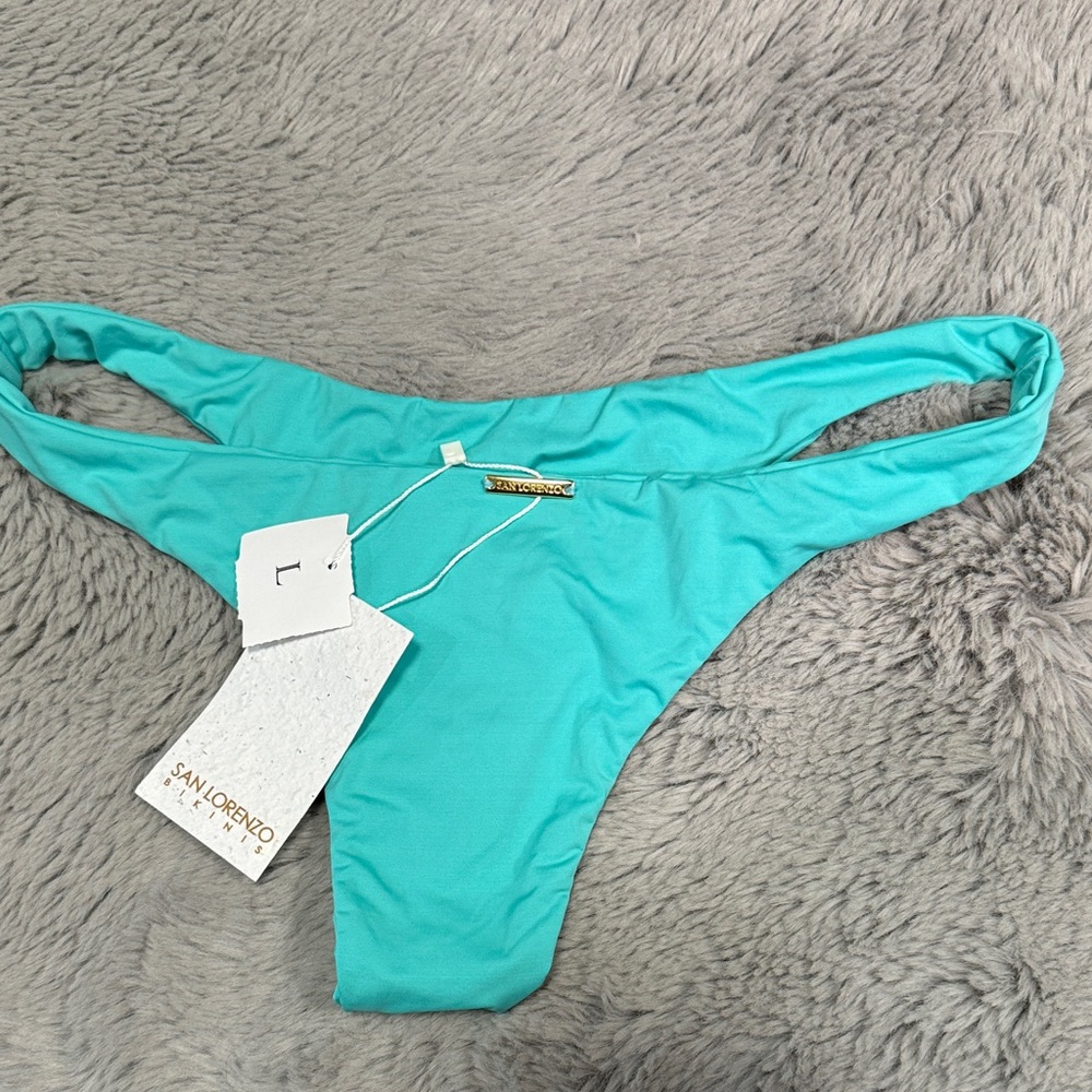 San Lorenzo tanga cheeky Turquoise Bikini Bottom